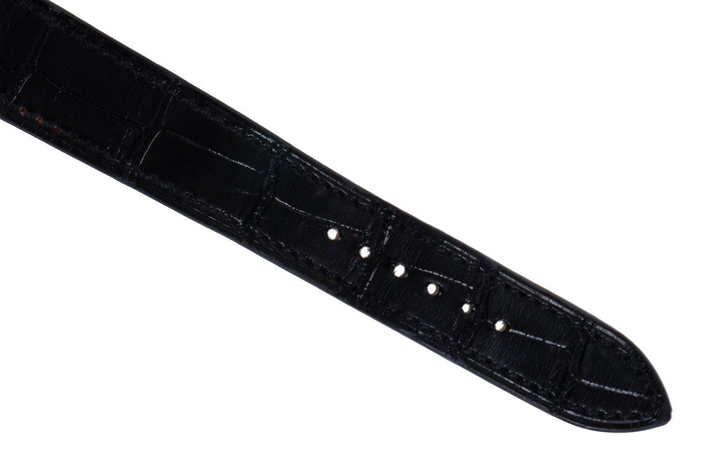 Hermes H Hour White MOP Diamond Watch 21 mm Crocodile Strap