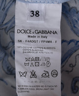 Dolce and Gabbana Blue Majolica Print Maxi Skirt S