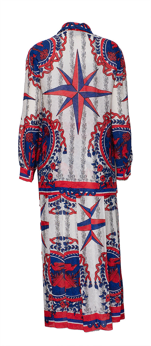 Gucci Multicolor Printed Top and Skirt