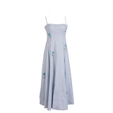 Staud Light Blue Sequin Embellished Floral Dress S