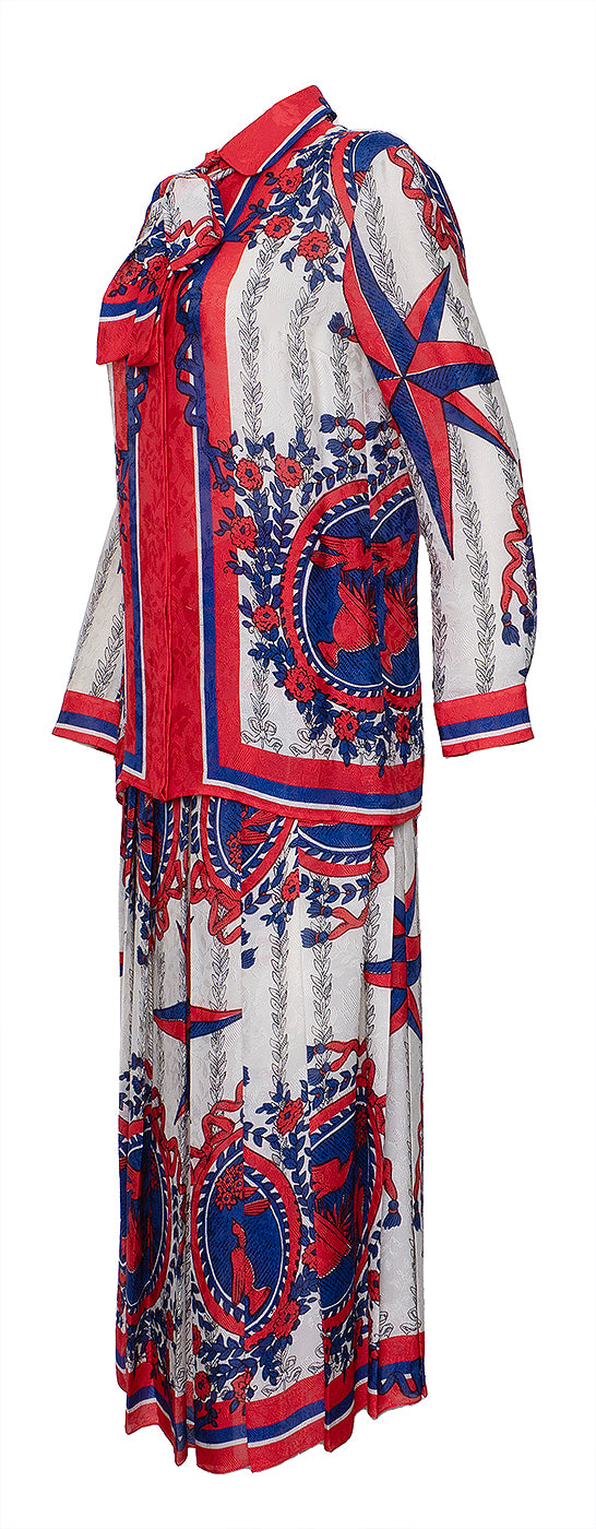 Gucci Multicolor Printed Top and Skirt