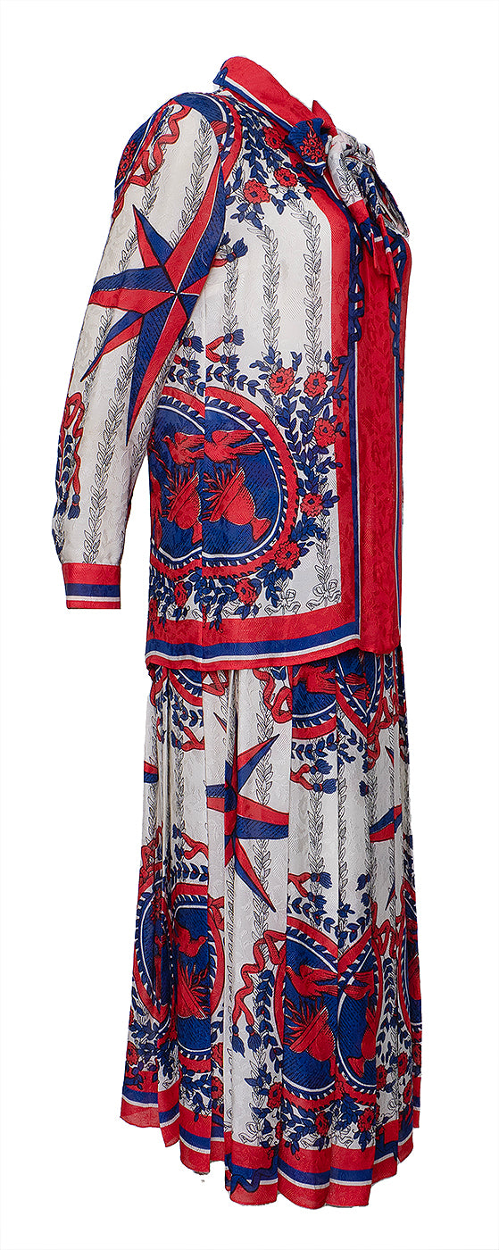 Gucci Multicolor Printed Top and Skirt