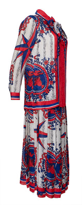 Gucci Multicolor Printed Top and Skirt