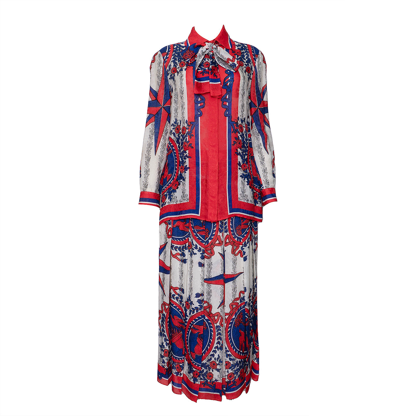 Gucci Multicolor Printed Top and Skirt