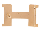 Hermes Lizard Constance Gold 24 mm Belt Buckle