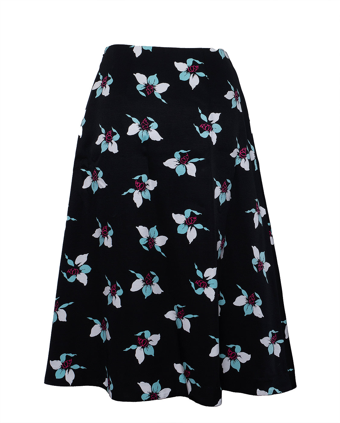 Maeve Black Printed Skirt