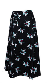 Maeve Black Printed Skirt
