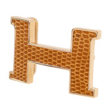 Hermes Lizard Constance Gold 24 mm Belt Buckle