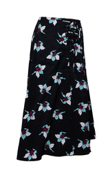 Maeve Black Printed Skirt