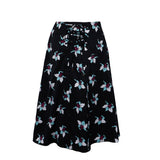 Maeve Black Printed Skirt