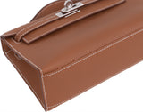 Hermes Kelly Pochette Swift Gold PHW