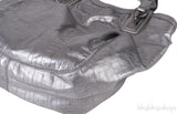 Givenchy Metallic Grey GG Leather Hobo Bag