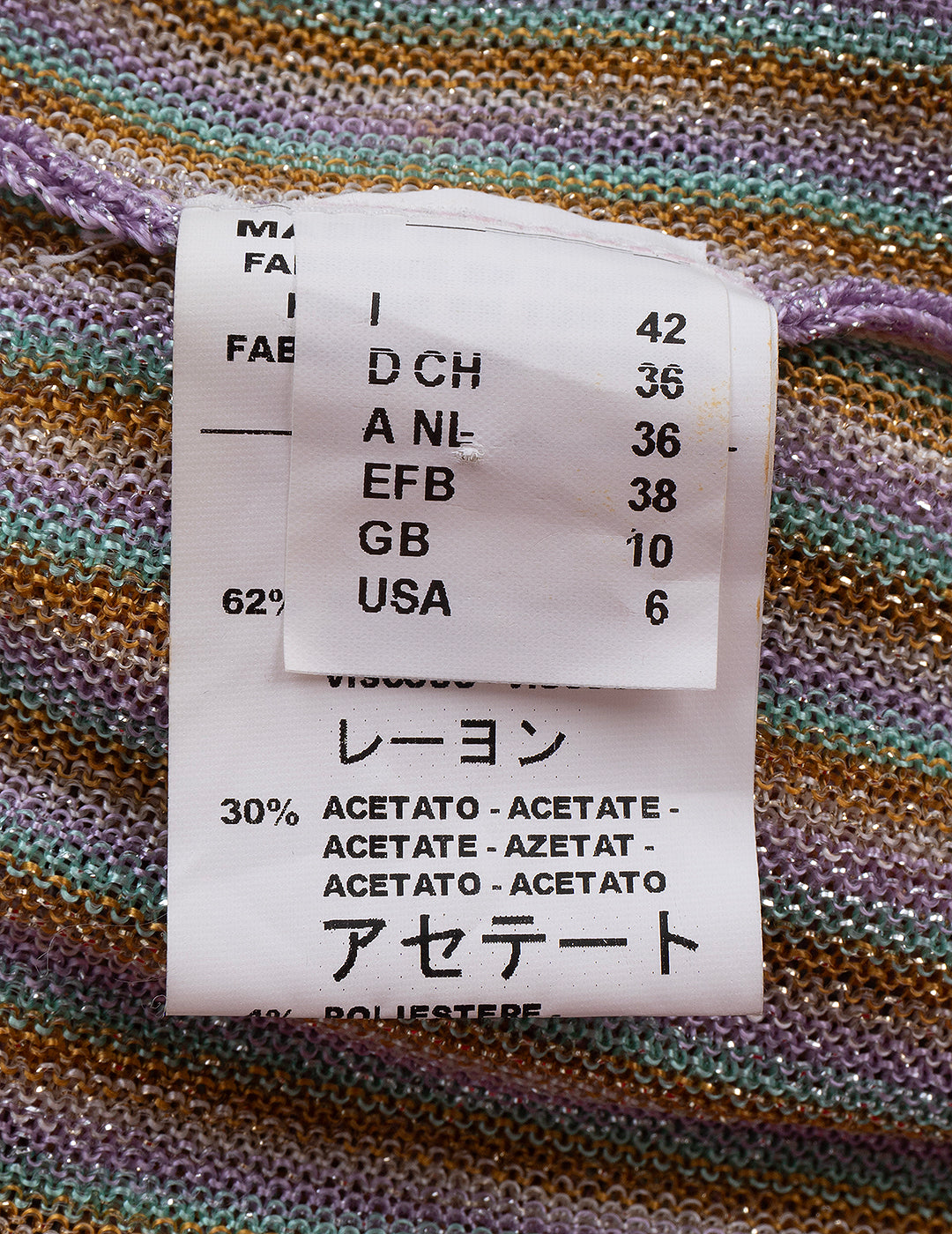 MISSONI Multicolor Knit Blouse