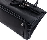 Hermes Birkin 25 Black Varanus Niloticus Lizard PHW