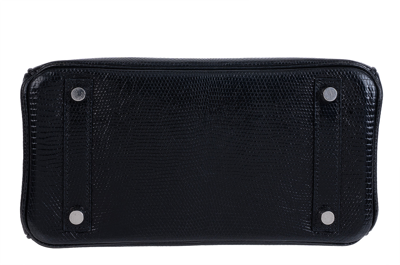 Hermes Birkin 25 Black Varanus Niloticus Lizard PHW