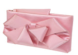 Valentino Garavani Pink Silk Bow Evening Clutch Bag