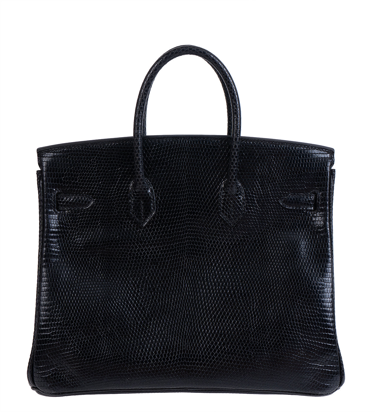 Hermes Birkin 25 Black Varanus Niloticus Lizard PHW