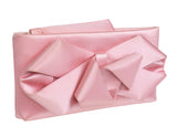 Valentino Garavani Pink Silk Bow Evening Clutch Bag