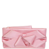 Valentino Garavani Pink Silk Bow Evening Clutch Bag