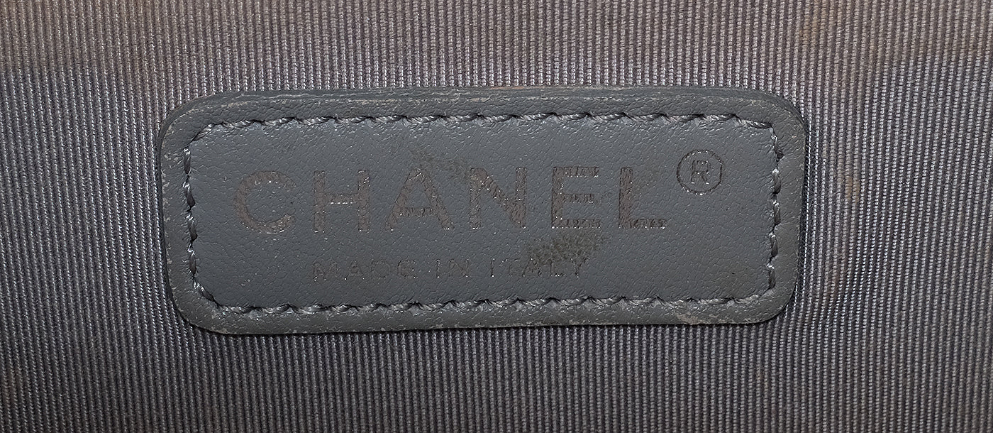 Chanel Black Quilted Le boy Lambskin Medium Shouler Bag