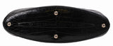 Asprey Black Crocodile Top Handle Bag