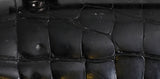 Asprey Black Crocodile Top Handle Bag