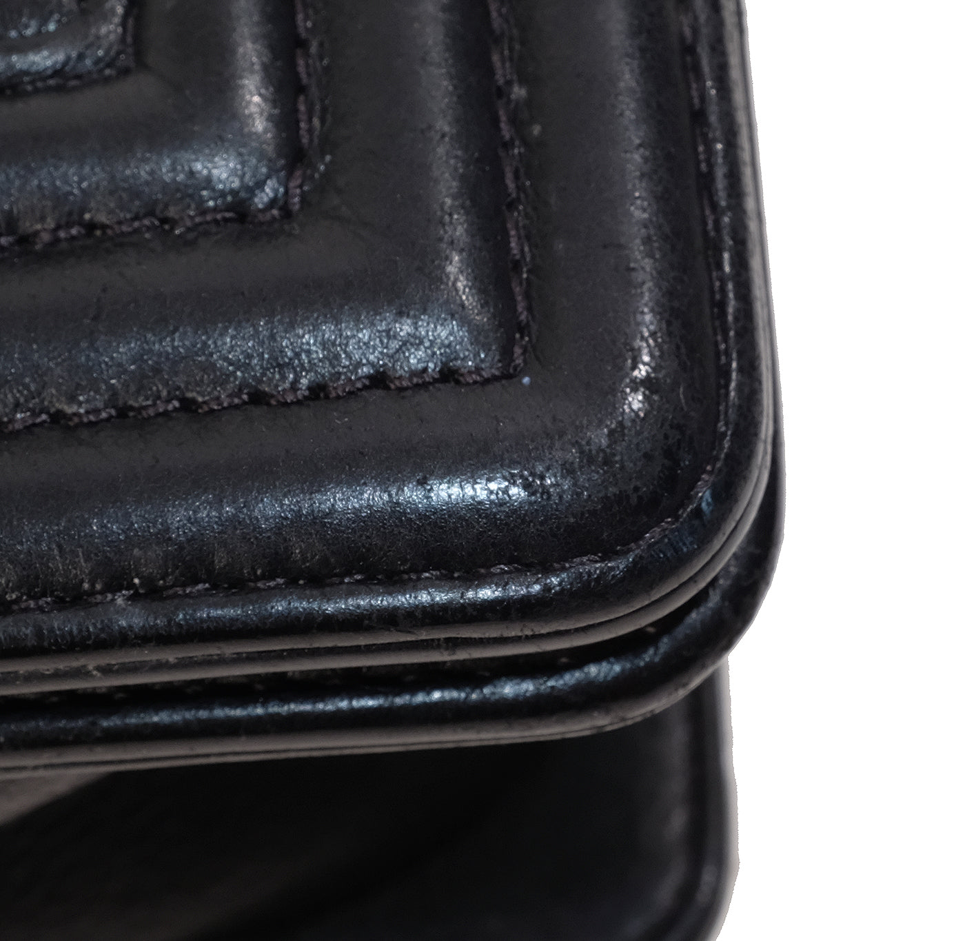 Chanel Black Quilted Le boy Lambskin Medium Shouler Bag