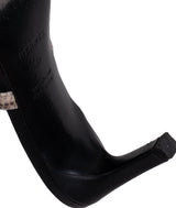 Hermes Cute Black Leather and Ombre Lizard Sandals 37
