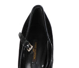 Louis Vuitton Black Velvet Crystal/Feather Heels