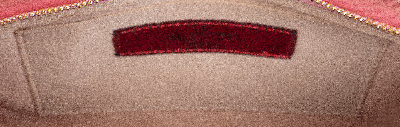 Valentino Garavani Pink Silk Bow Evening Clutch Bag