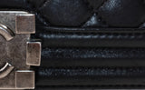 Chanel Black Quilted Le boy Lambskin Medium Shouler Bag