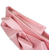 Valentino Garavani Pink Silk Bow Evening Clutch Bag