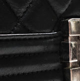 Chanel Black Quilted Le boy Lambskin Medium Shouler Bag