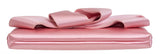 Valentino Garavani Pink Silk Bow Evening Clutch Bag