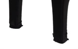 Hermes Cute Black Leather and Ombre Lizard Sandals 37