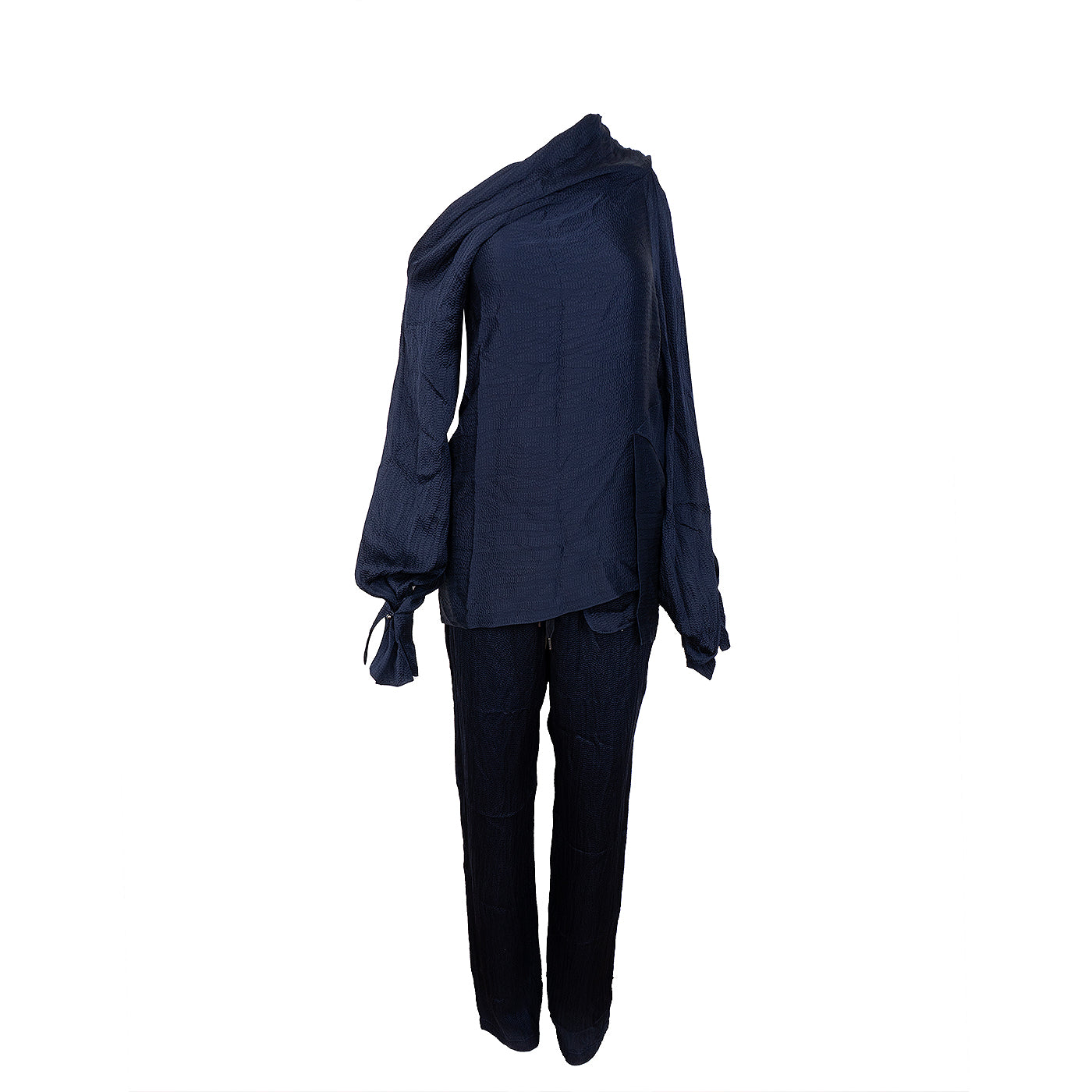 Roland Mouret Dark Blue Asymmetric Top  and Trouser