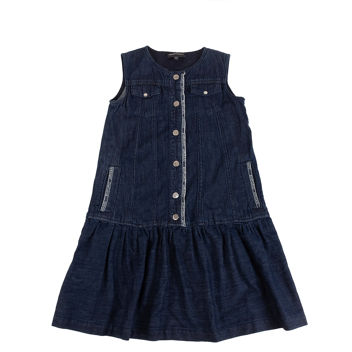 Emporio Armani sleeveless denim dress kids
