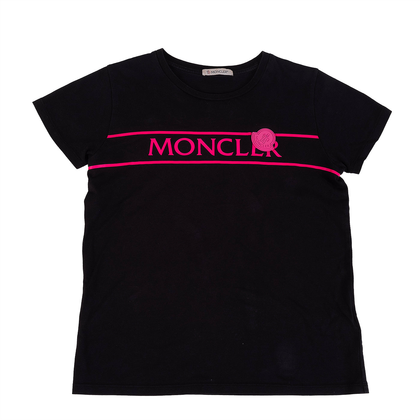 Moncler Black Logo Print T-Shirt