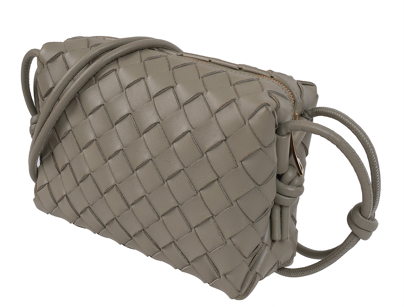 Bottega Veneta Travertine Mini Loop Camera Bag