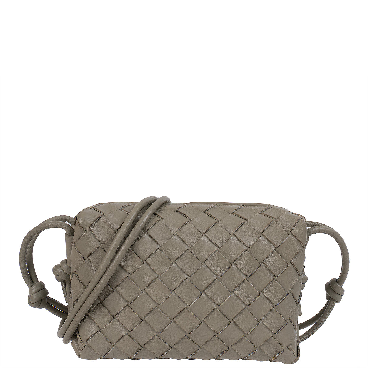 Bottega Veneta Travertine Mini Loop Camera Bag