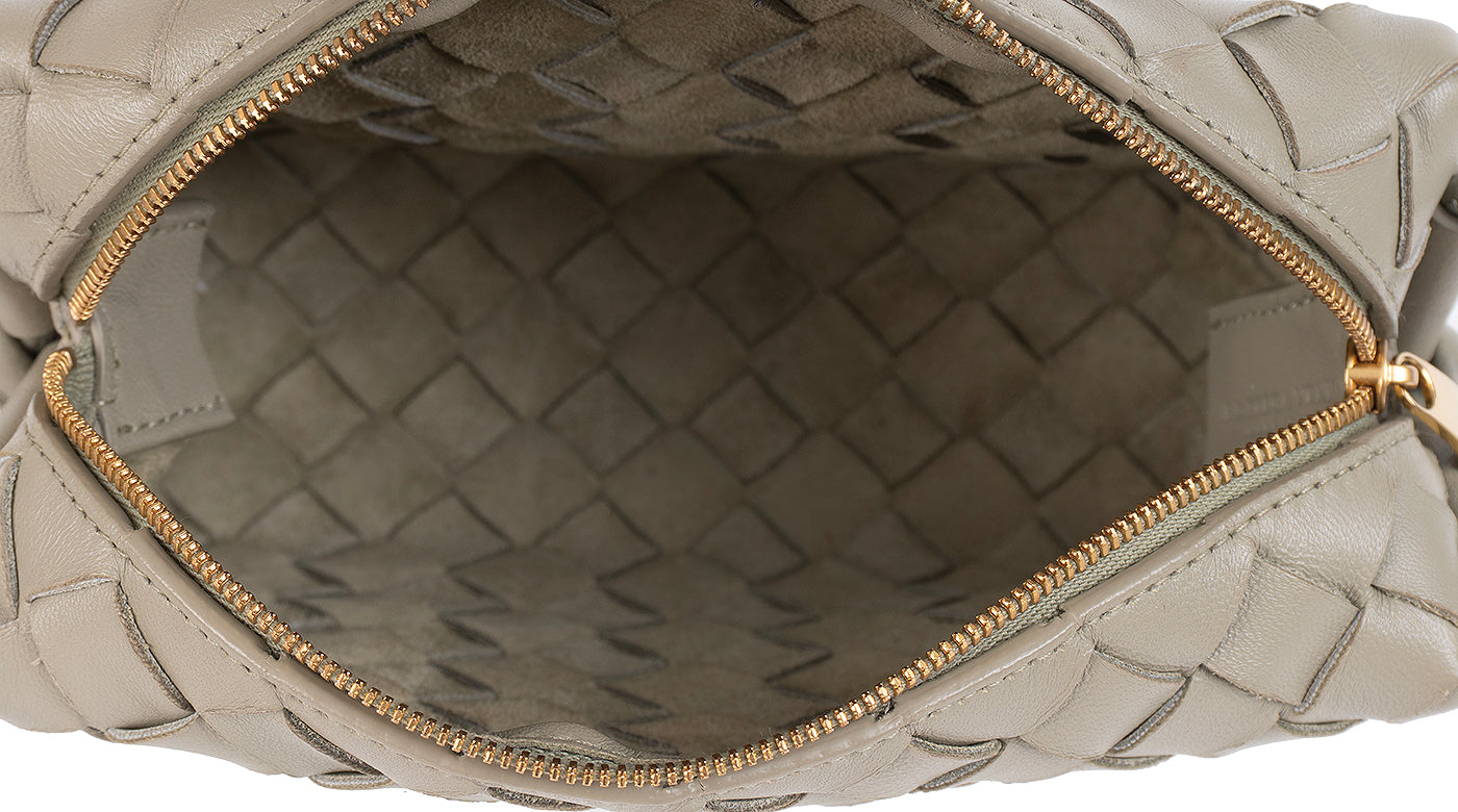 Bottega Veneta Travertine Mini Loop Camera Bag