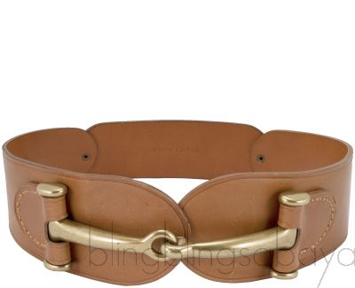 Equestrian-Bit Vachetta Belt