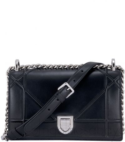 Diorama Black Small Flap Bag  