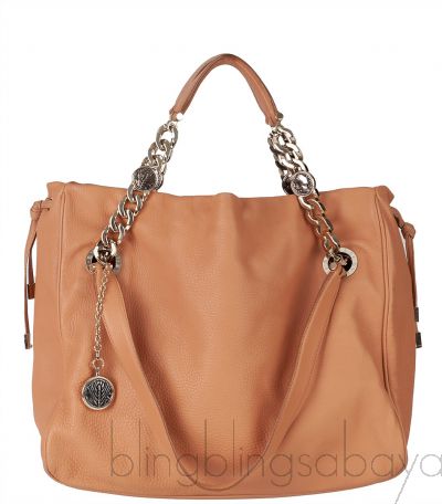 Light Brown Soft Leather Shoulder Bag