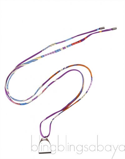 Multicolor Purple Silk Necklace