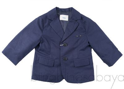 Midnight Blue Cotton Kids Jacket 