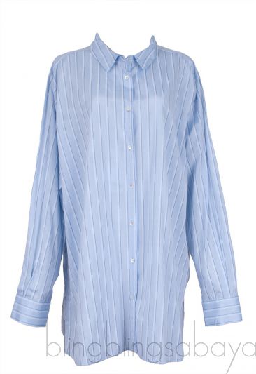 Light Blue Stripe Long Sleeve Shirt 