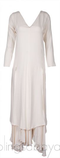 Off-White Asymmetric Hem Dress