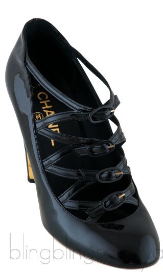 Black Patent Other Open Shoes