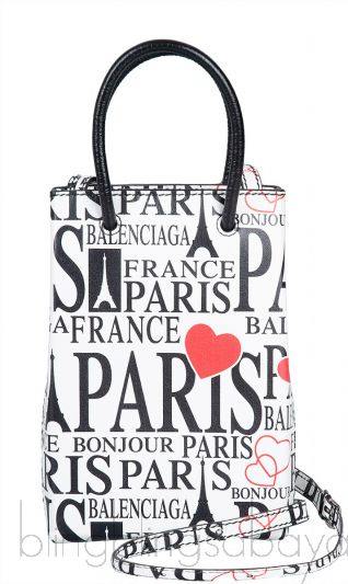 BONJOUR PARIS Shopping Phone Holder Bag